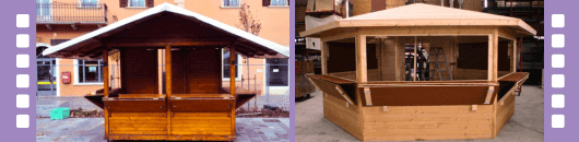 Casetta Smontabile legno - Casette in legno per mercatini di natale